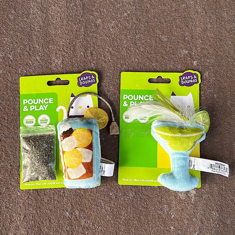 Catnip plush drink toys